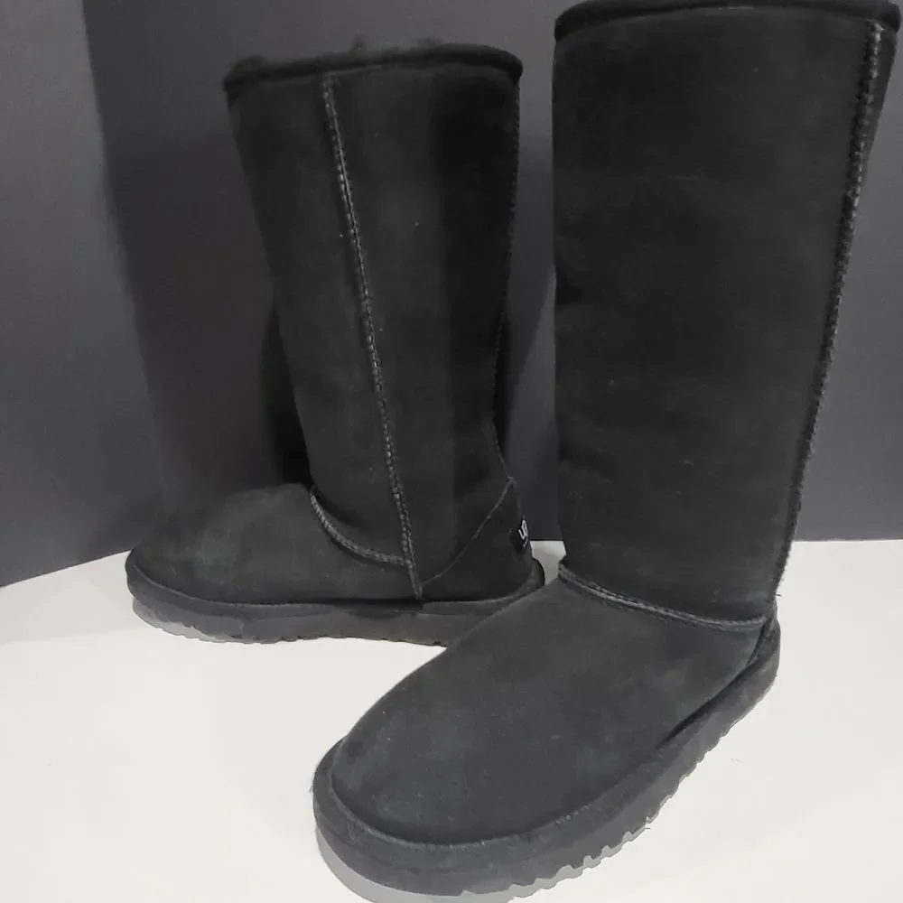UGG Tall Dark Green Suede Boots